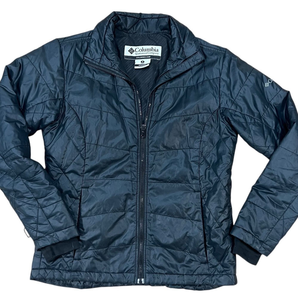 Columbia Women's‎ Interchange Puffer Jacket Black Size S Lightweight Warm